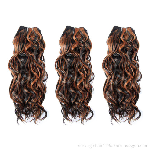 Wholesale Passion Twist Hair freetress Water Wave Crochet Braids Spring Passion Twist Curly Crochet Hair Braiding Synthetic Hair